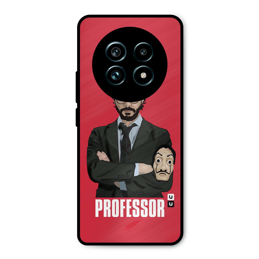 Professor Art Illustration Metal Back Case for Realme 13 Pro Plus