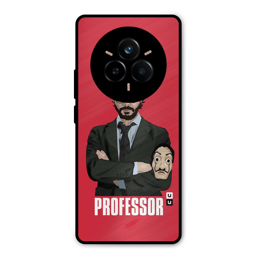 Professor Art Illustration Metal Back Case for Realme 14 Pro