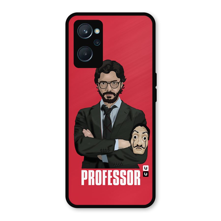 Professor Art Illustration Metal Back Case for Realme 9i