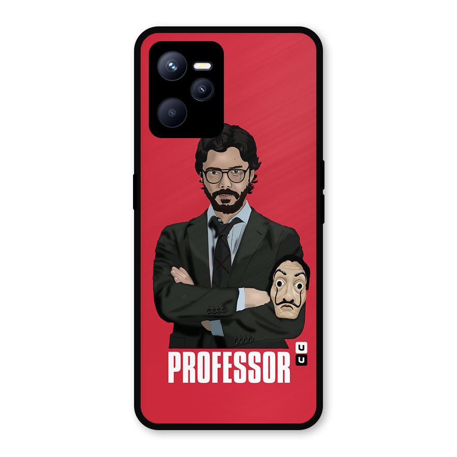 Professor Art Illustration Metal Back Case for Realme C35