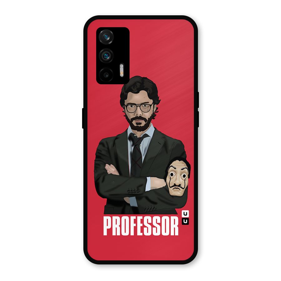 Professor Art Illustration Metal Back Case for Realme GT 5G
