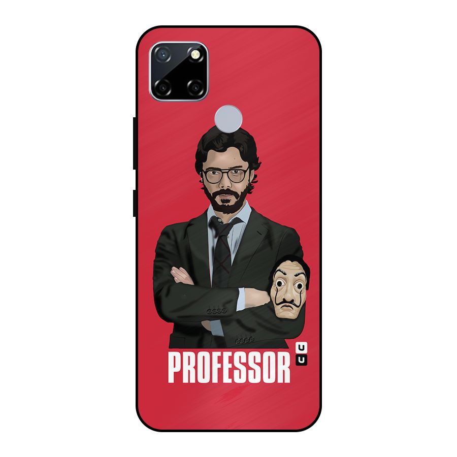 Professor Art Illustration Metal Back Case for Realme Narzo 20