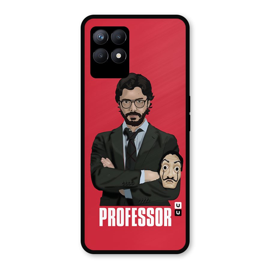Professor Art Illustration Metal Back Case for Realme Narzo 50