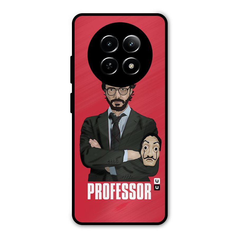 Professor Art Illustration Metal Back Case for Realme Narzo 70x 5G