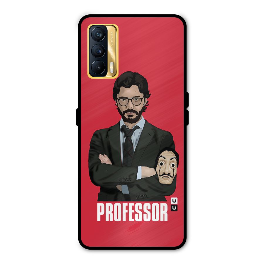 Professor Art Illustration Metal Back Case for Realme X7