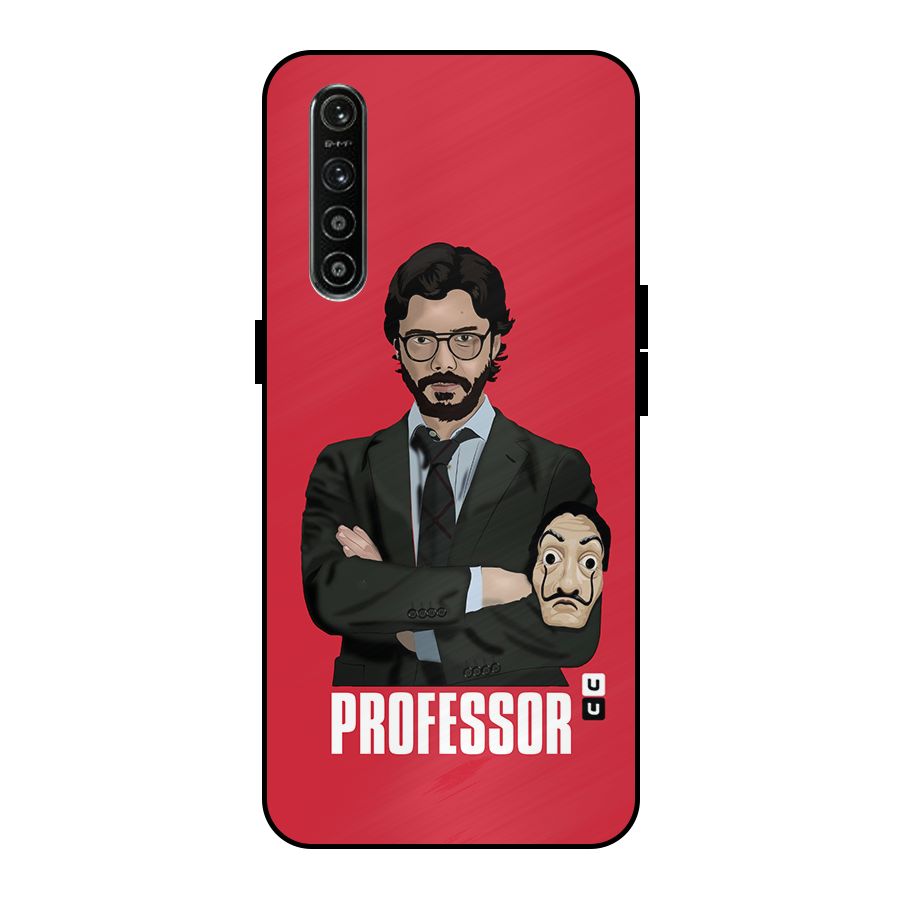 Professor Art Illustration Metal Back Case for Realme XT
