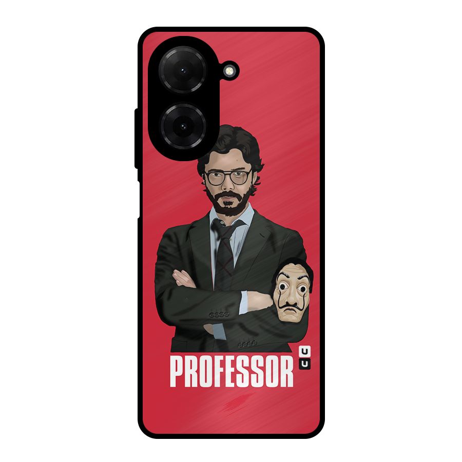 Professor Art Illustration Metal Back Case for Redmi A5 4G