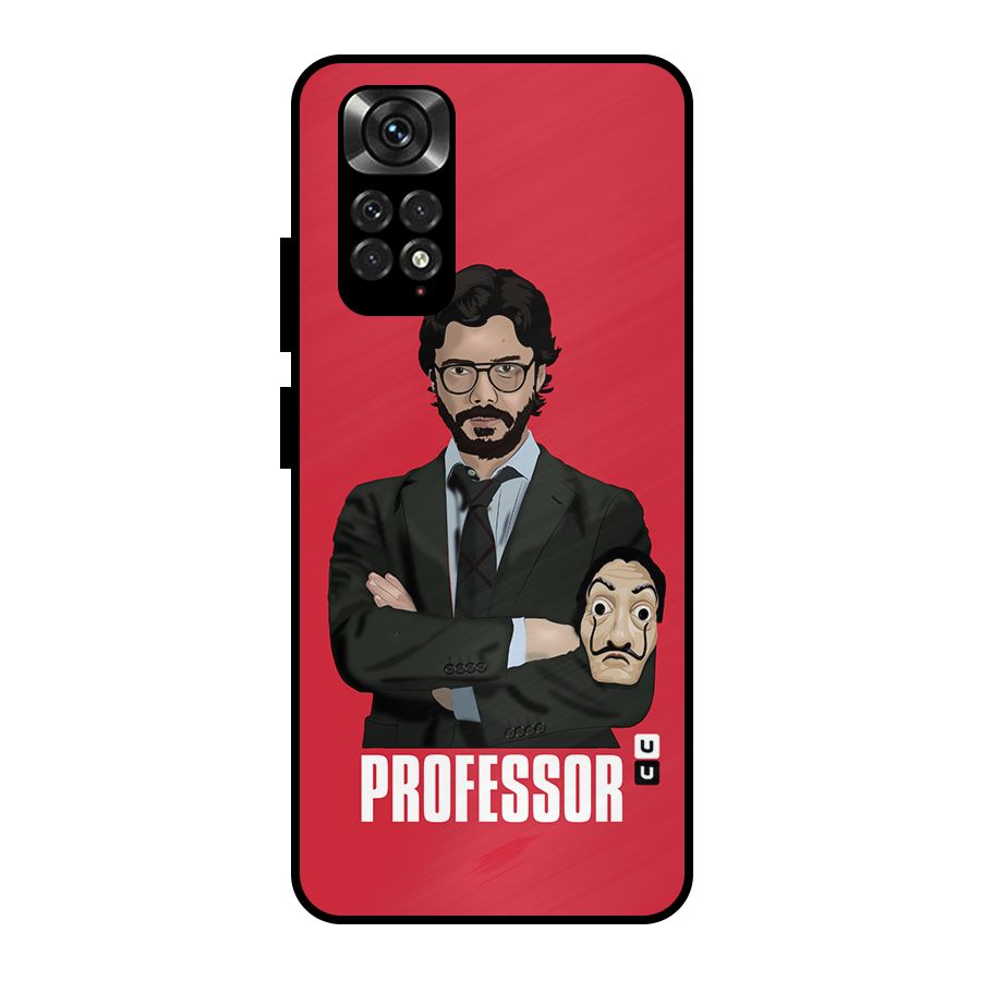 Professor Art Illustration Metal Back Case for Redmi Note 11 Pro