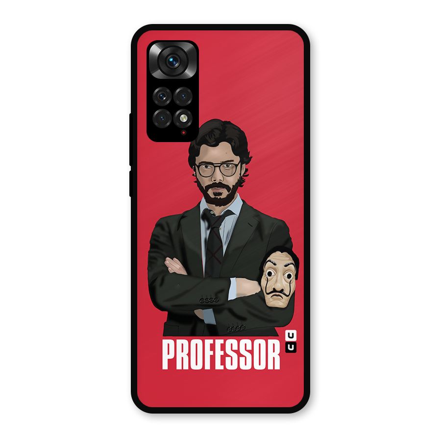 Professor Art Illustration Metal Back Case for Redmi Note 11s