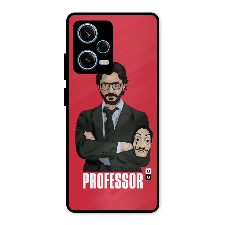 Professor Art Illustration Metal Back Case for Redmi Note 12 Pro