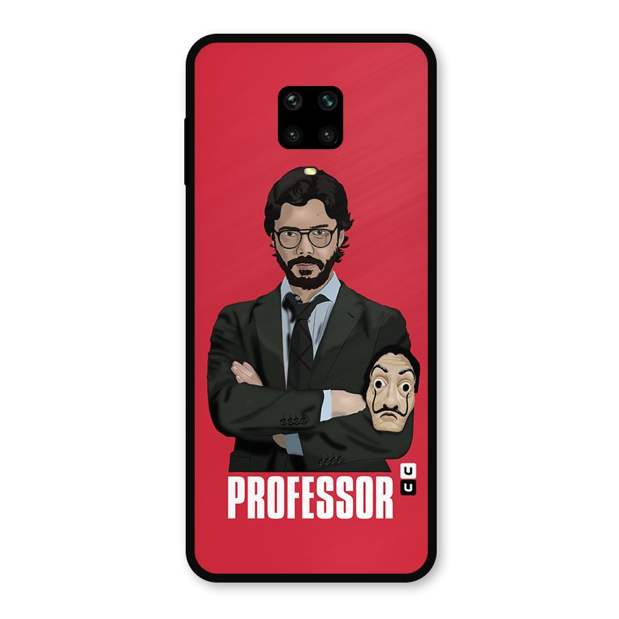 Professor Art Illustration Metal Back Case for Redmi Note 9 Pro Max