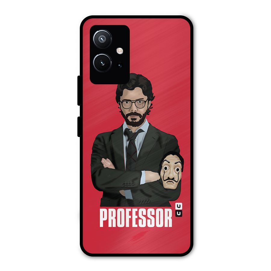 Professor Art Illustration Metal Back Case for Vivo T1 5G