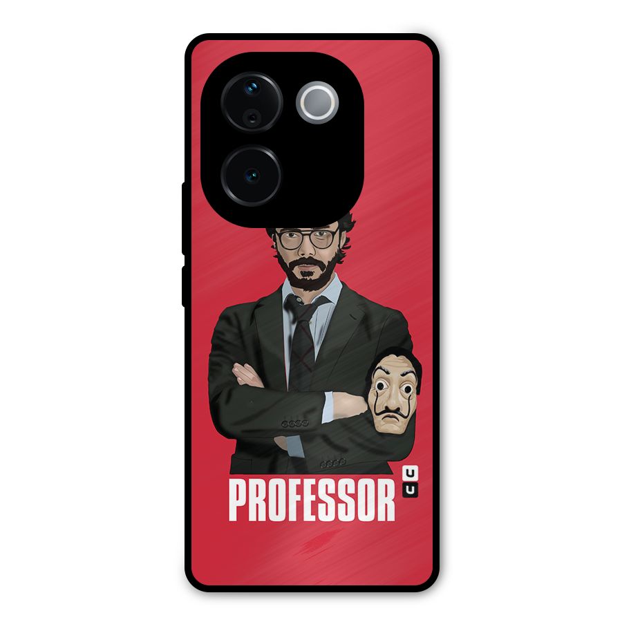 Professor Art Illustration Metal Back Case for Vivo T3 Pro