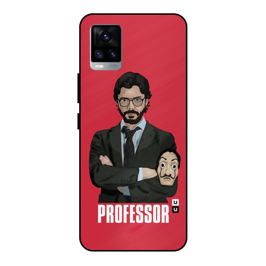 Professor Art Illustration Metal Back Case for Vivo V20 2021