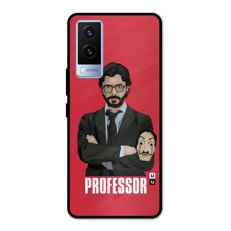 Professor Art Illustration Metal Back Case for Vivo V21e 5G