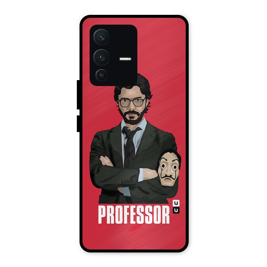 Professor Art Illustration Metal Back Case for Vivo V23 5G