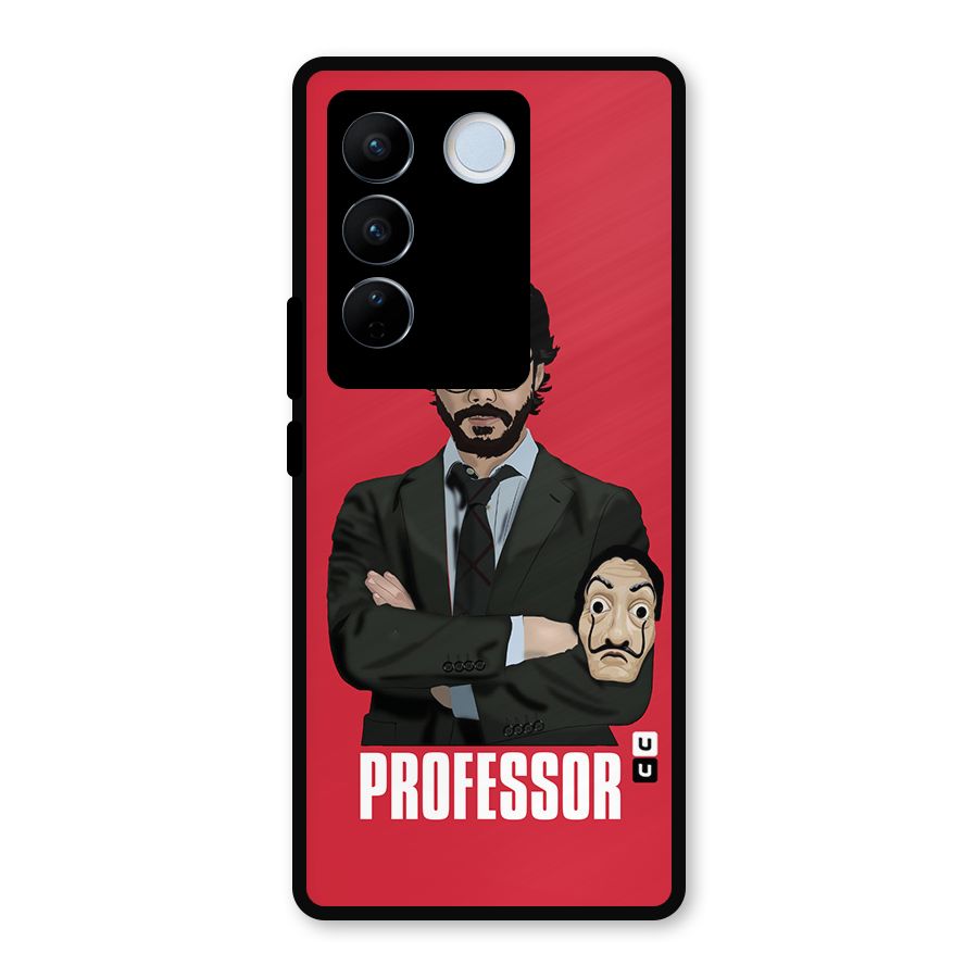 Professor Art Illustration Metal Back Case for Vivo V27