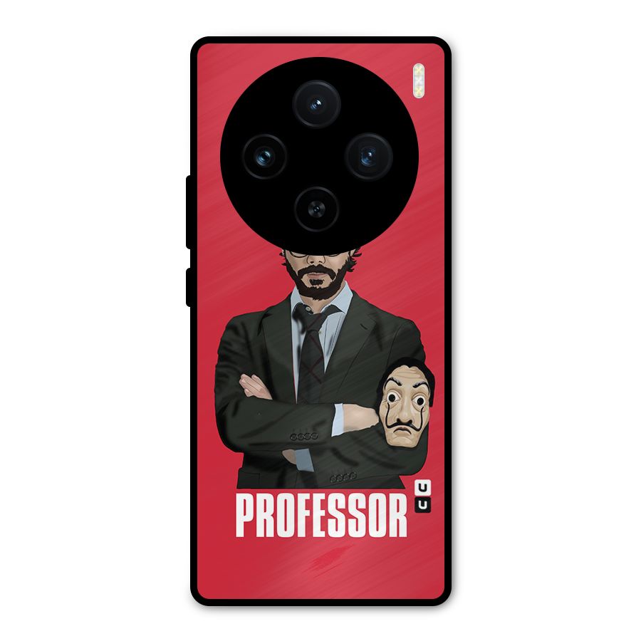 Professor Art Illustration Metal Back Case for Vivo X100