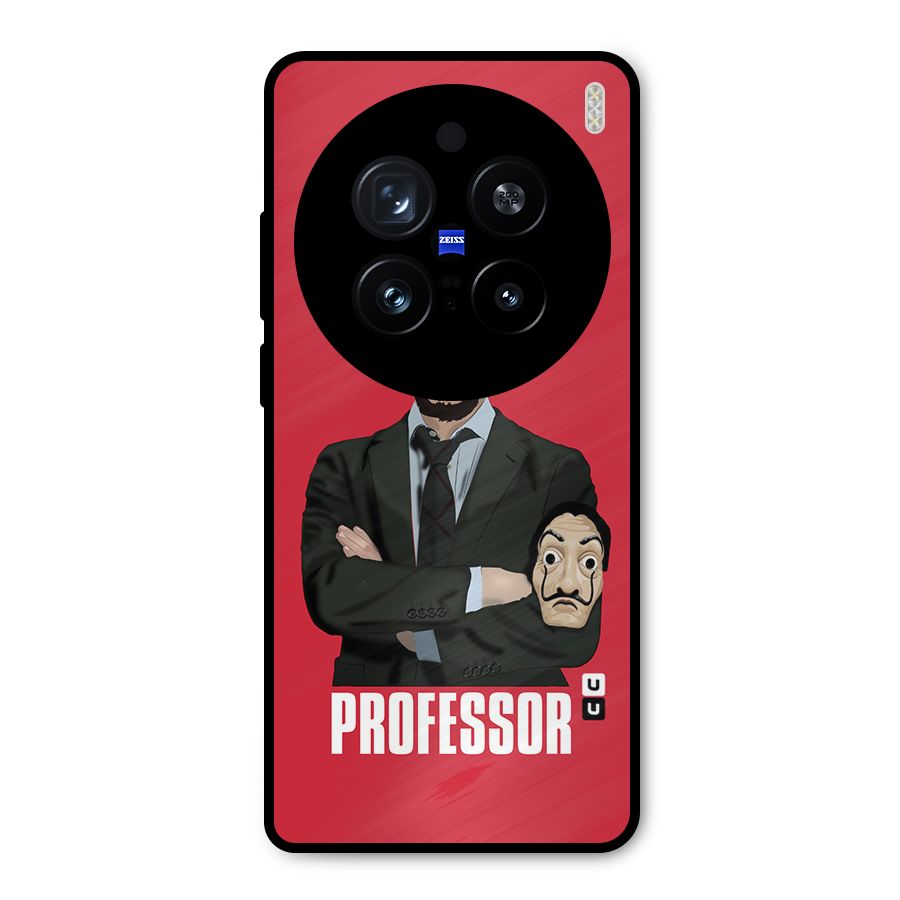 Professor Art Illustration Metal Back Case for Vivo X200 Pro