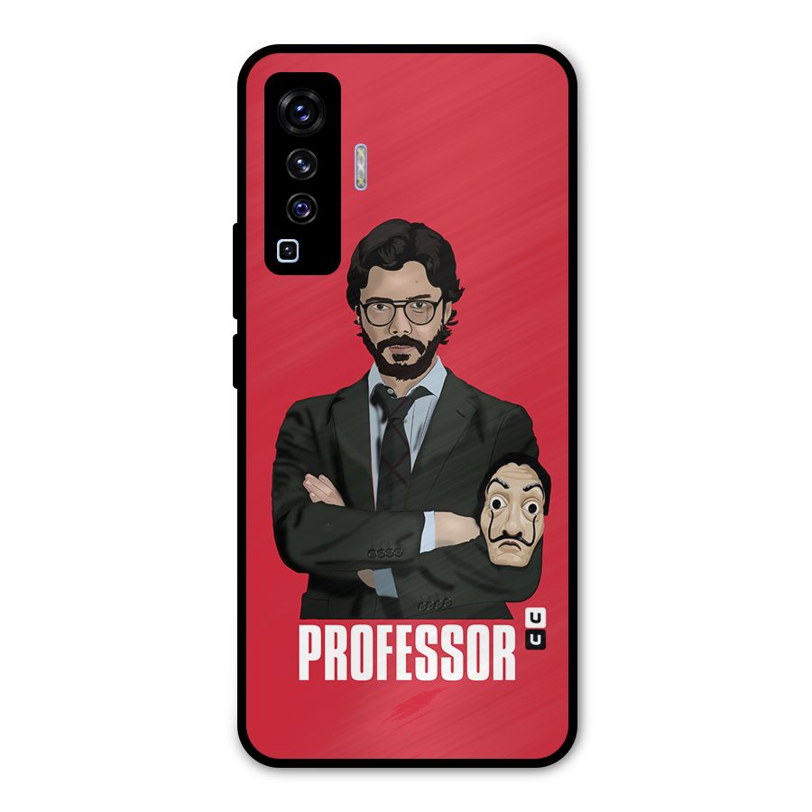Professor Art Illustration Metal Back Case for Vivo X50