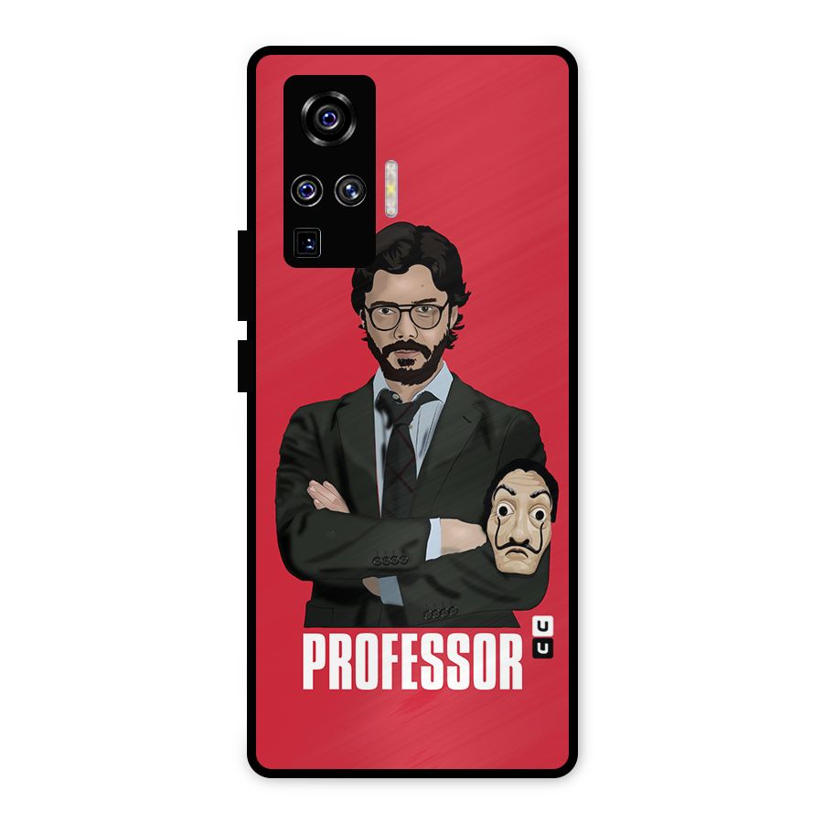 Professor Art Illustration Metal Back Case for Vivo X50 Pro