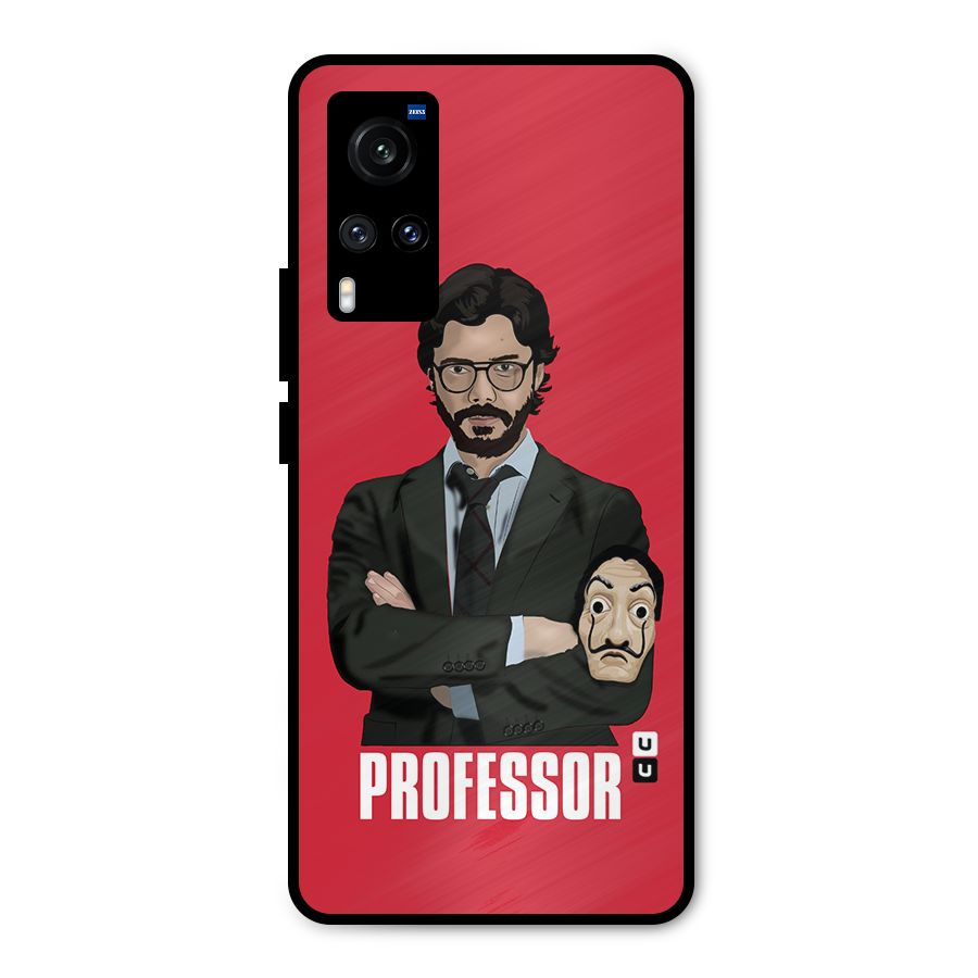 Professor Art Illustration Metal Back Case for Vivo X60