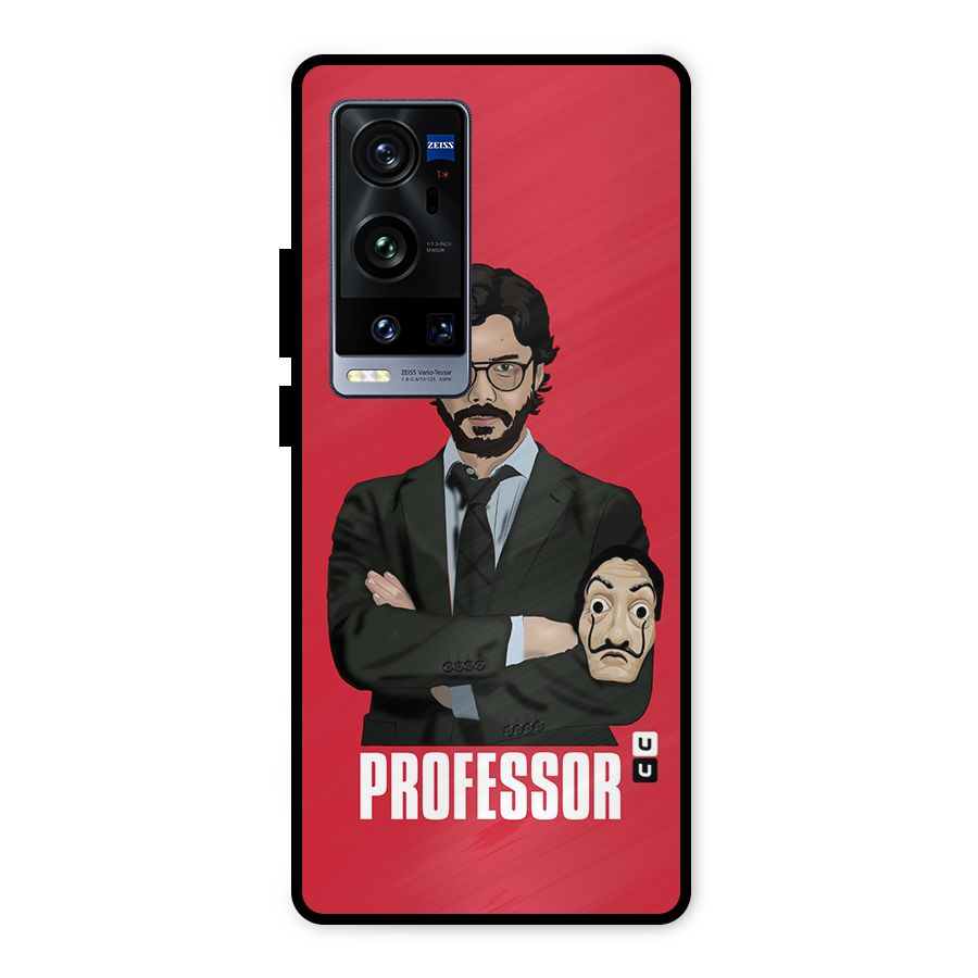 Professor Art Illustration Metal Back Case for Vivo X60 Pro Plus