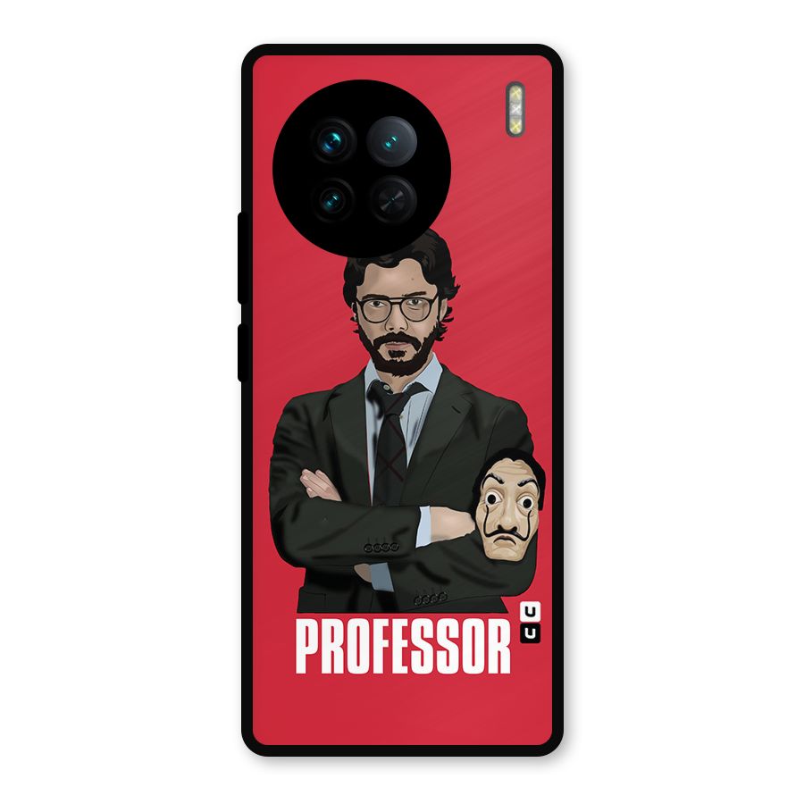 Professor Art Illustration Metal Back Case for Vivo X90