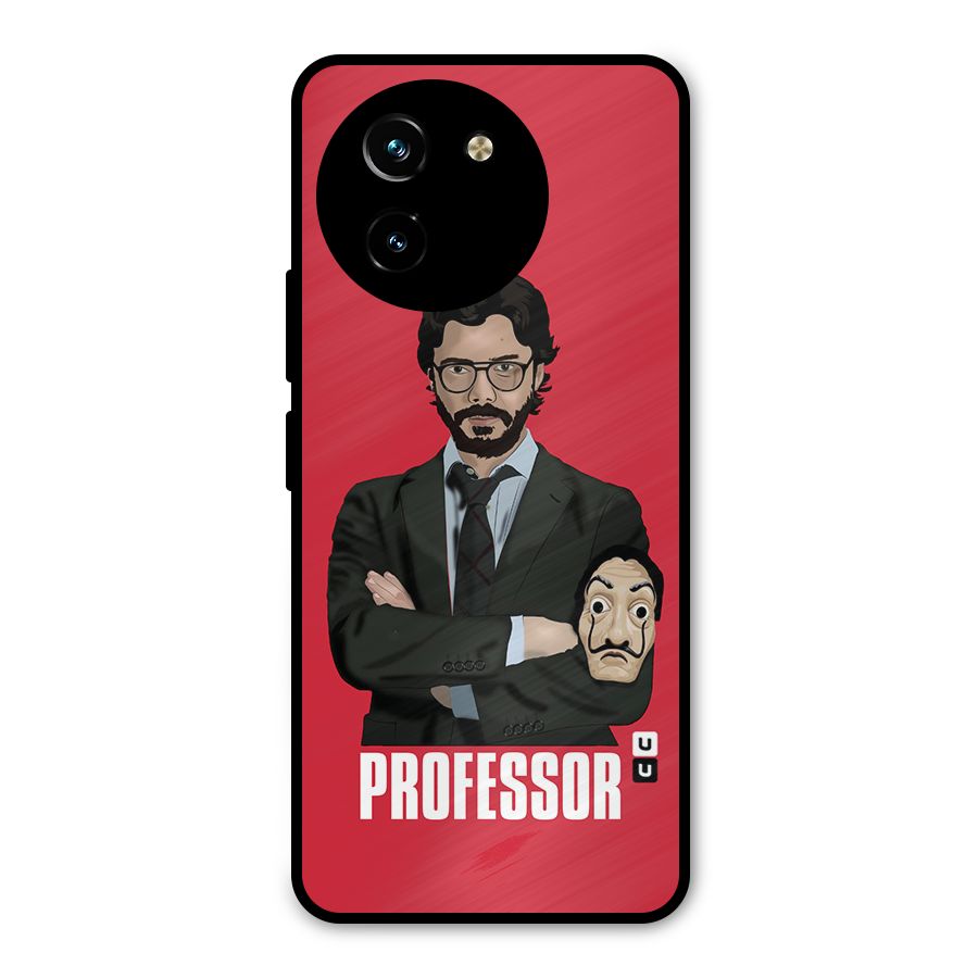 Professor Art Illustration Metal Back Case for Vivo Y200i