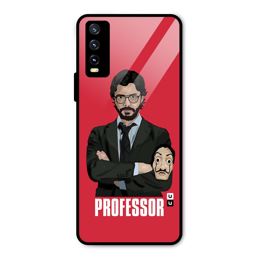 Professor Art Illustration Metal Back Case for Vivo Y20g