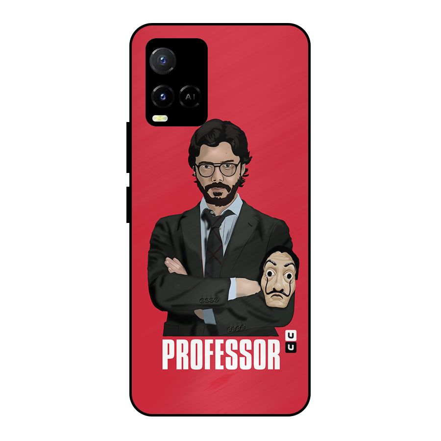 Professor Art Illustration Metal Back Case for Vivo Y21