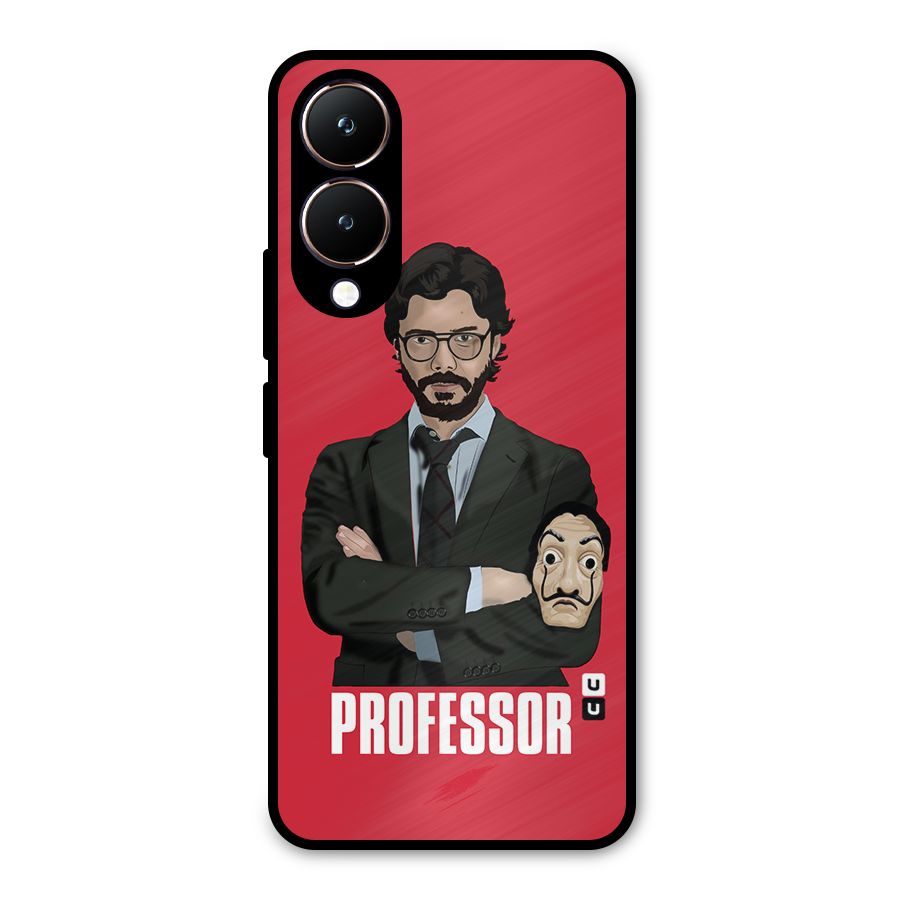 Professor Art Illustration Metal Back Case for Vivo Y28