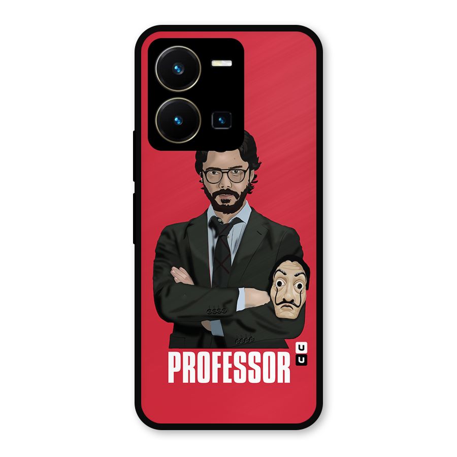 Professor Art Illustration Metal Back Case for Vivo Y35