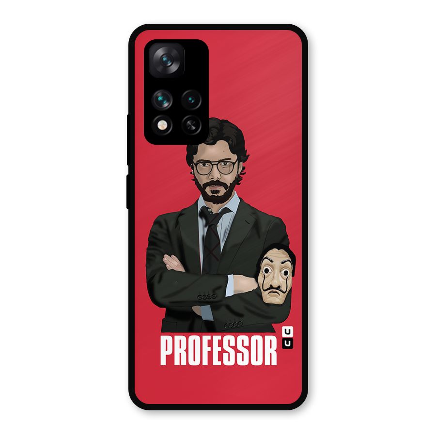 Professor Art Illustration Metal Back Case for Xiaomi 11i 5G