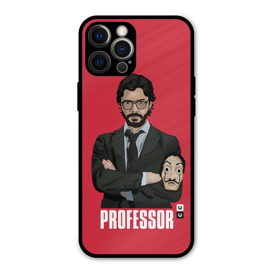 Professor Art Illustration Metal Back Case for iPhone 12 Pro Max