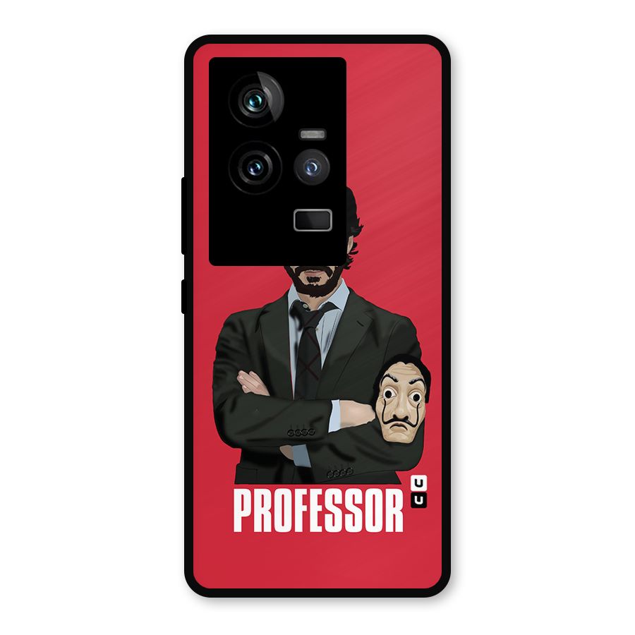 Professor Art Illustration Metal Back Case for iQOO 11 5G