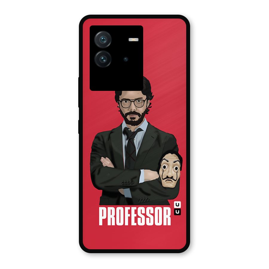 Professor Art Illustration Metal Back Case for iQOO Neo 6 5G