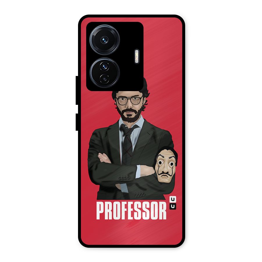 Professor Art Illustration Metal Back Case for iQOO Z6