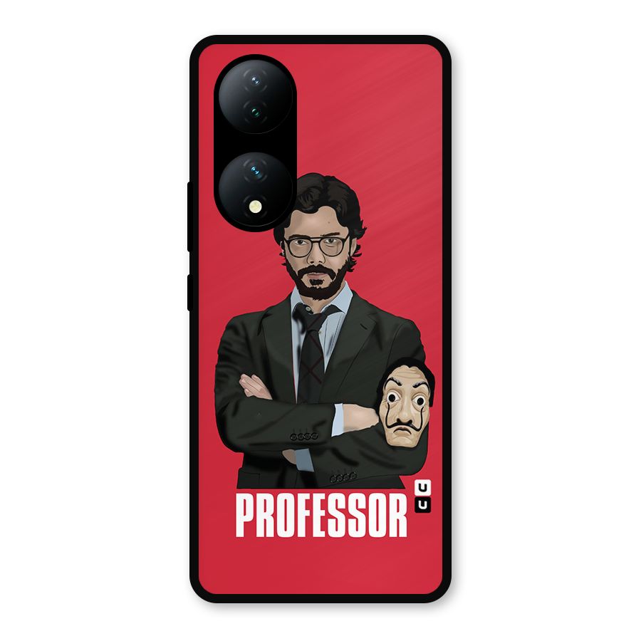 Professor Art Illustration Metal Back Case for iQOO Z7