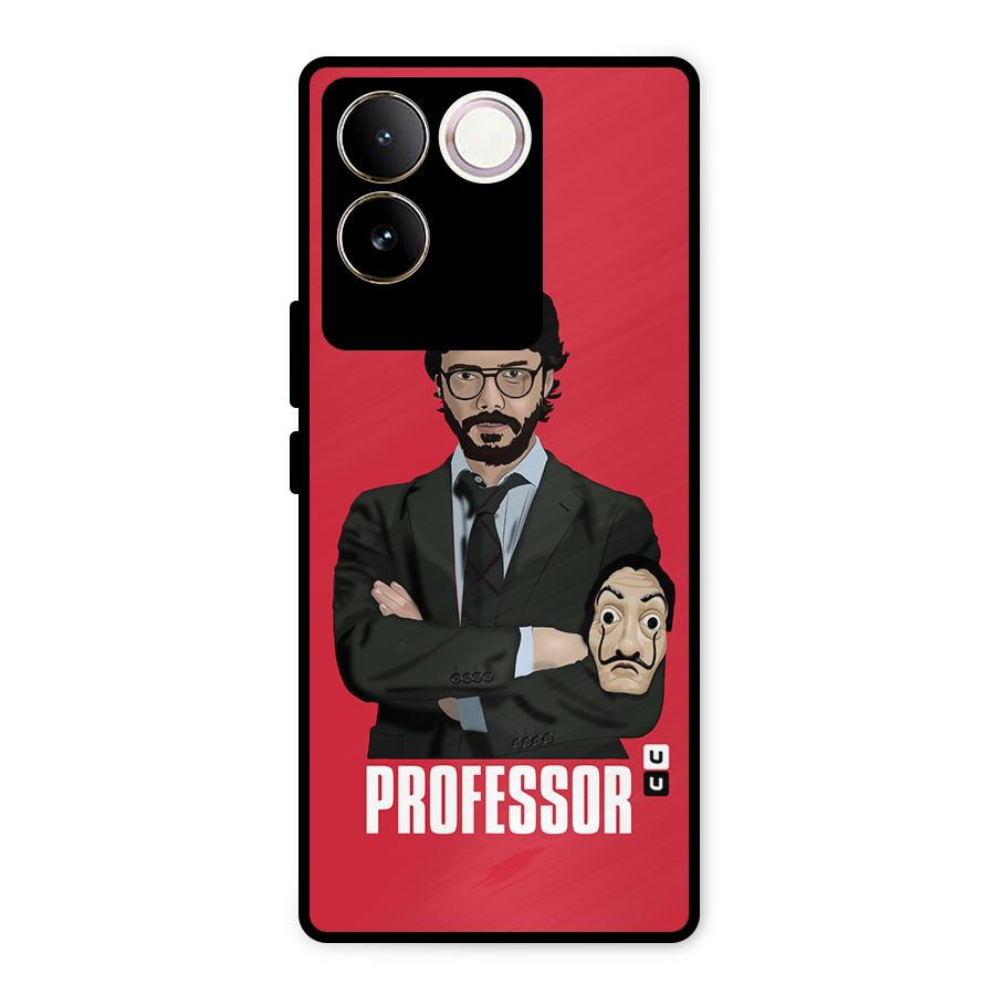 Professor Art Illustration Metal Back Case for iQOO Z7 Pro