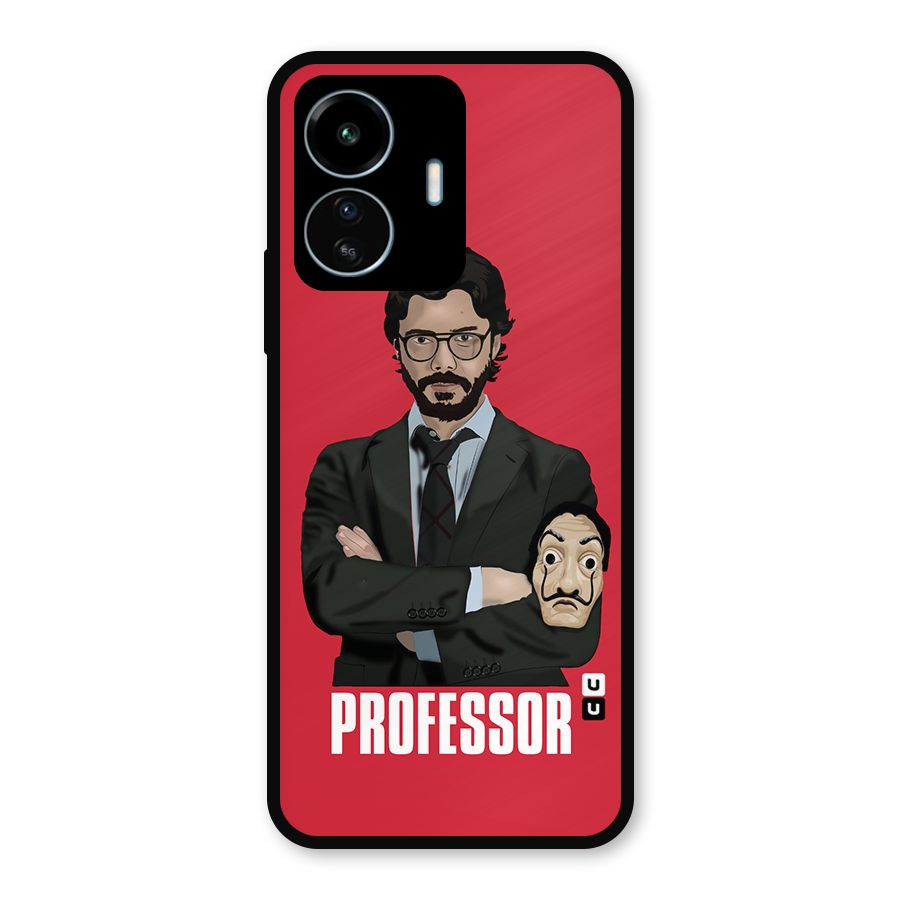 Professor Art Illustration Metal Back Case for vivo iQOO Z6 Lite 5G
