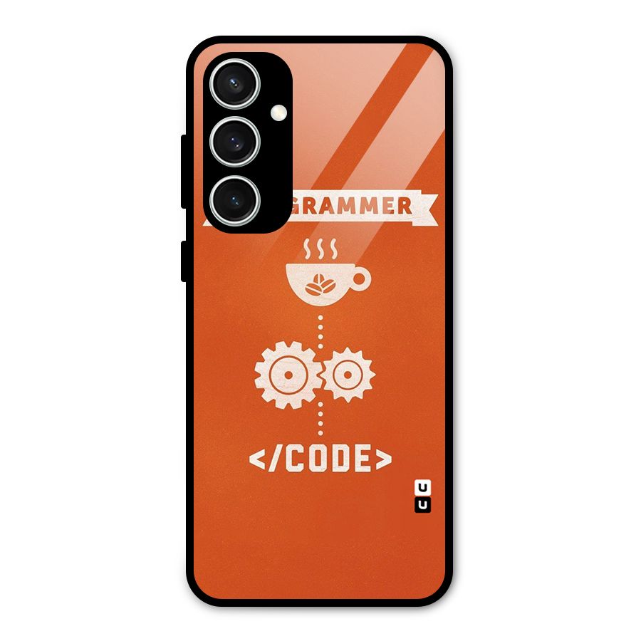 Programmer Coffee Code Glass Back Case for Galaxy S23 FE