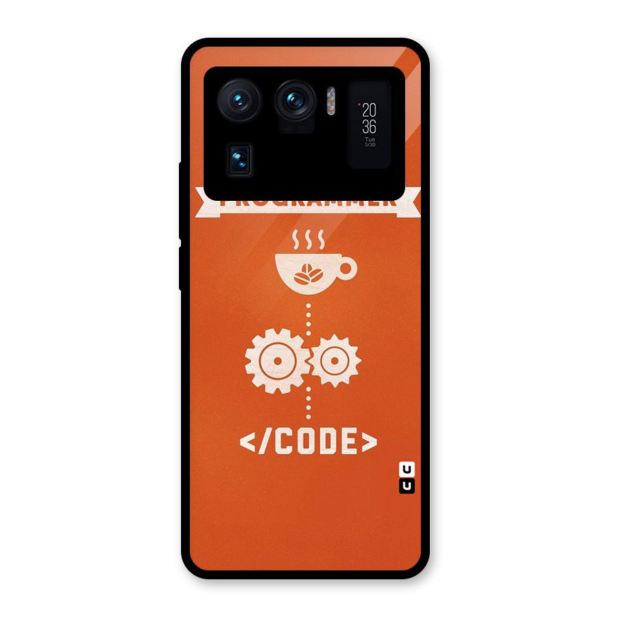 Programmer Coffee Code Glass Back Case for Mi 11 Ultra