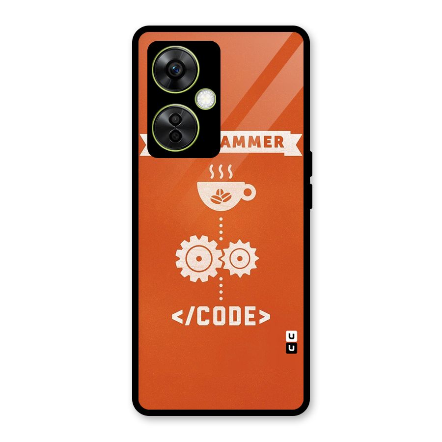 Programmer Coffee Code Glass Back Case for OnePlus Nord CE 3 Lite