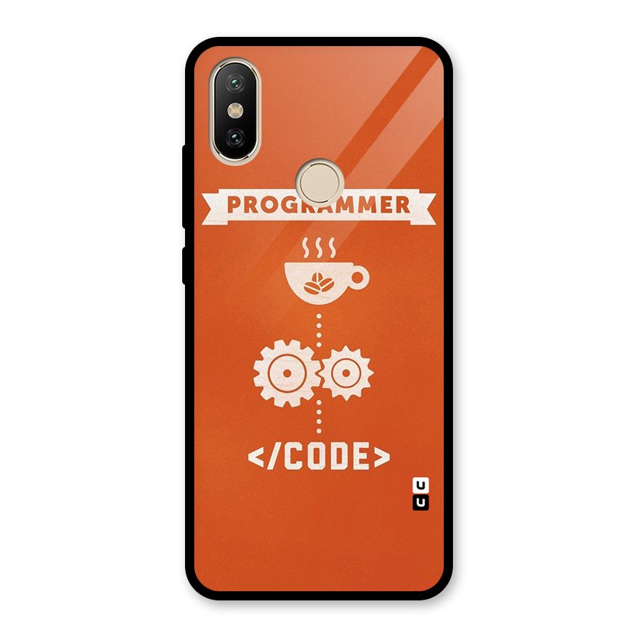 Programmer Coffee Code Glass Back Case for Redmi A2