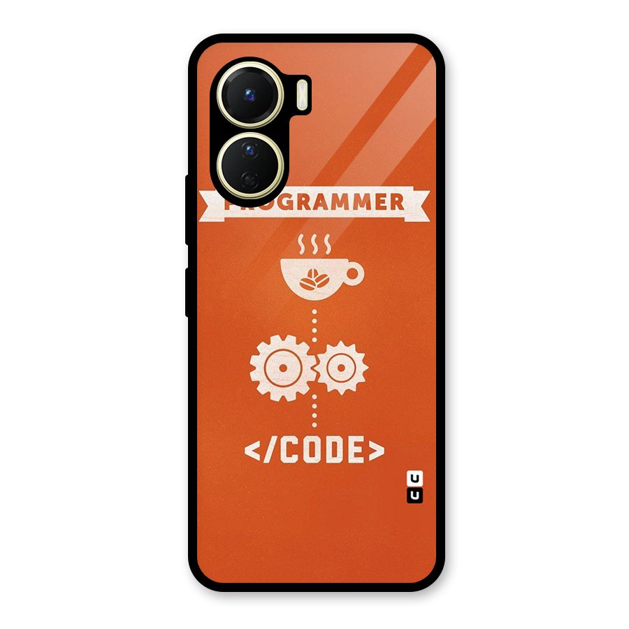 Programmer Coffee Code Glass Back Case for Vivo Y56