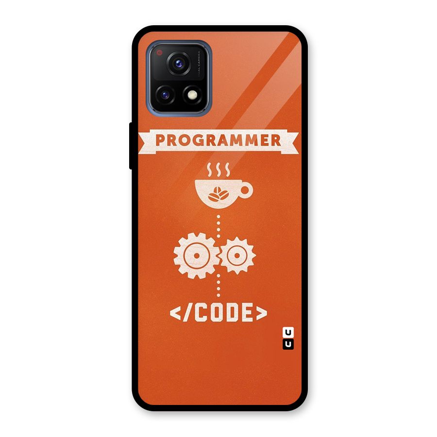 Programmer Coffee Code Glass Back Case for Vivo Y72 5G