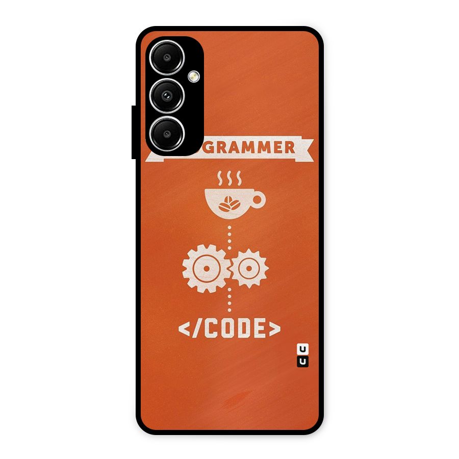 Programmer Coffee Code Metal Back Case for Galaxy A05s