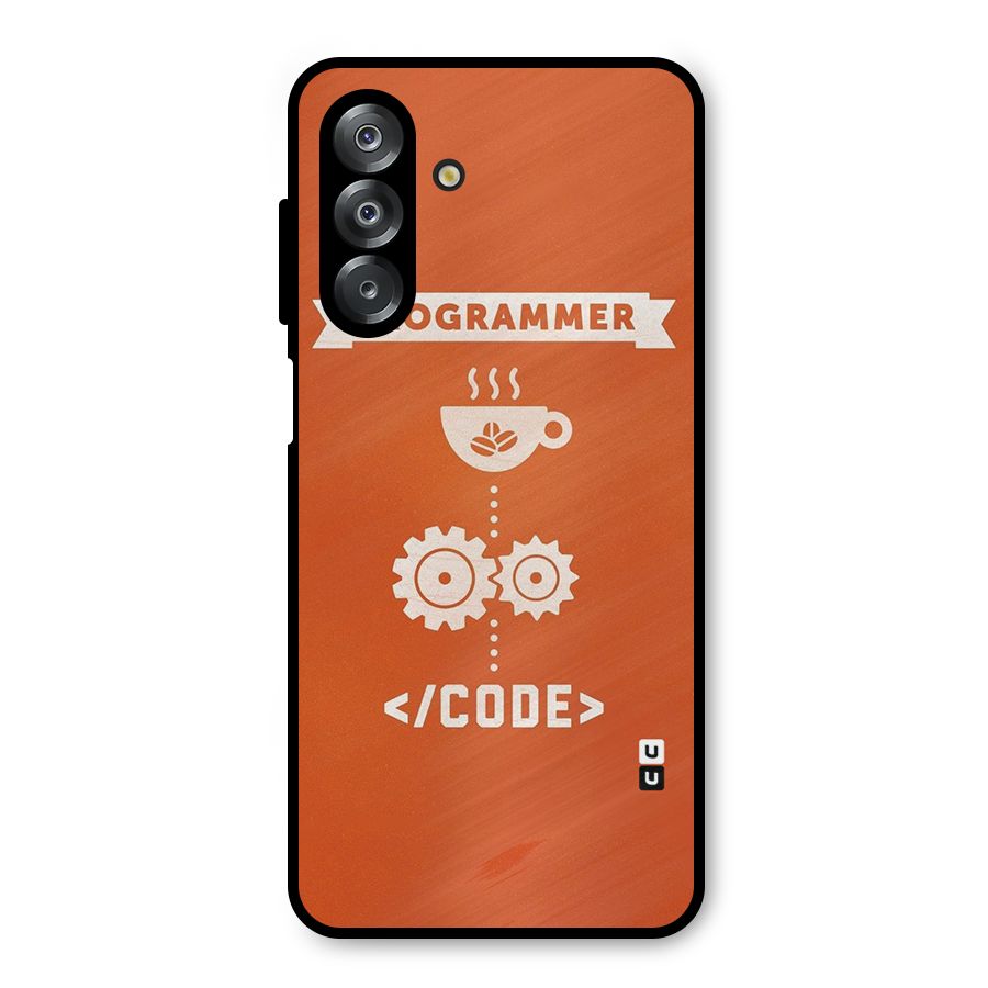 Programmer Coffee Code Metal Back Case for Galaxy A26
