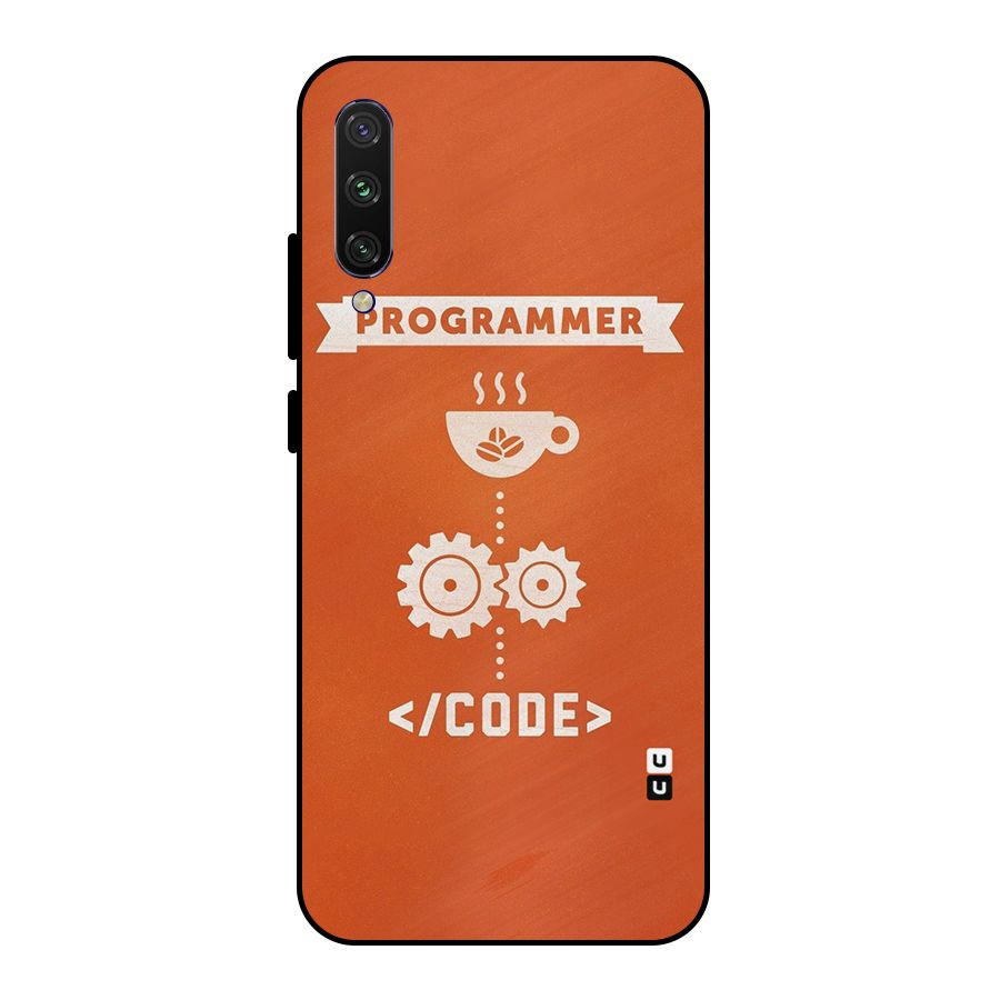 Programmer Coffee Code Metal Back Case for Mi A3